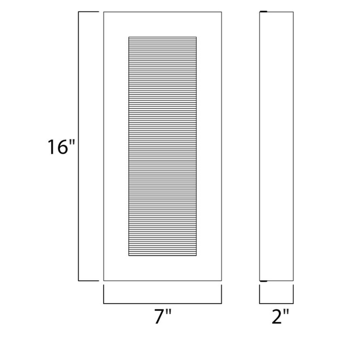 Maxim 54352 Avenue LED 2-lt 16" Tall LED Outdoor Wall Sconce