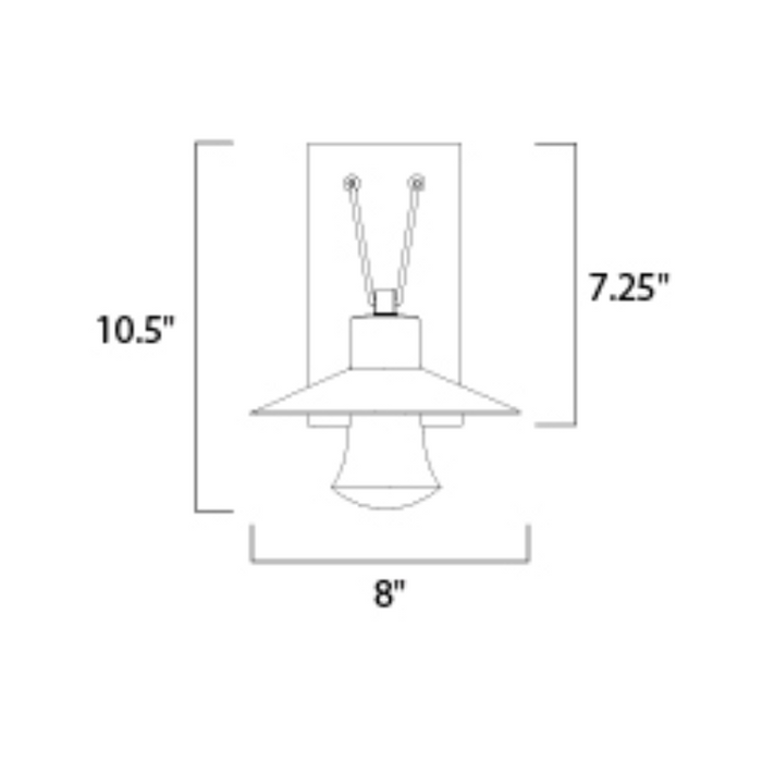 Maxim 54360 Civic 1-lt 11" Tall LED Outdoor Wall Sconce