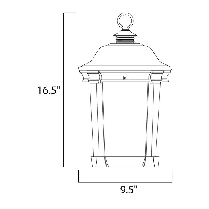 Maxim 55029 Dover LED 1-lt 10" LED Outdoor Hanging Lantern