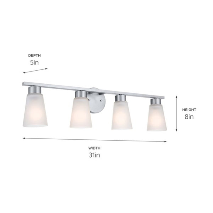Kichler 55122 Stamos 4-lt 31" Vanity Light