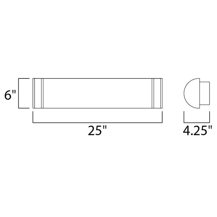 Maxim 55534 Linear LED 1-lt 25" LED Bath Vanity