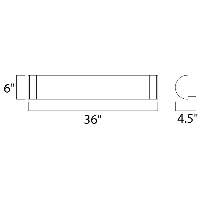 Maxim 55535 Linear LED 1-lt 36" LED Bath Vanity