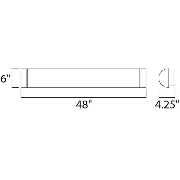 Maxim 55536 Linear LED 1-lt 48" LED Bath Vanity