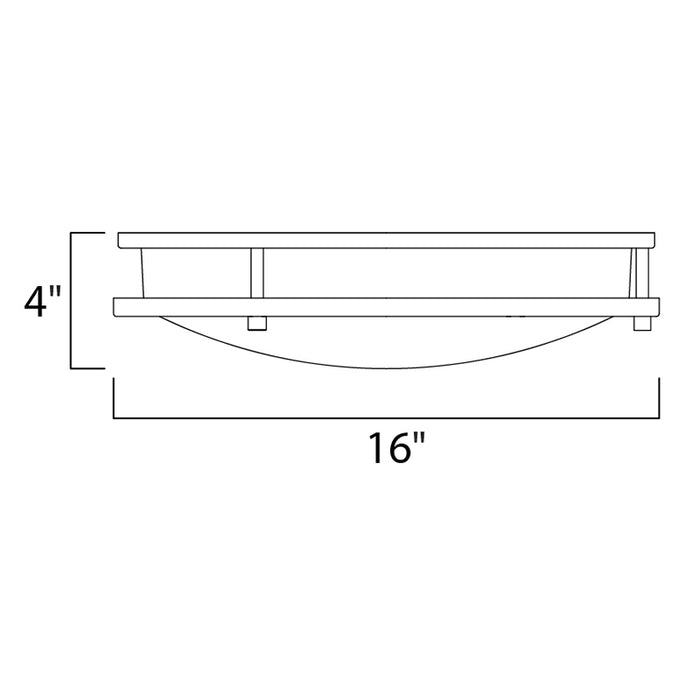 Maxim 55544 Linear LED 1-lt 16" LED Flush Mount