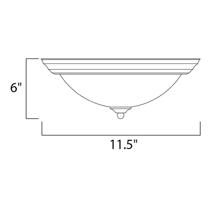 Maxim 5849 Essentials 2-lt 12" Flush Mount