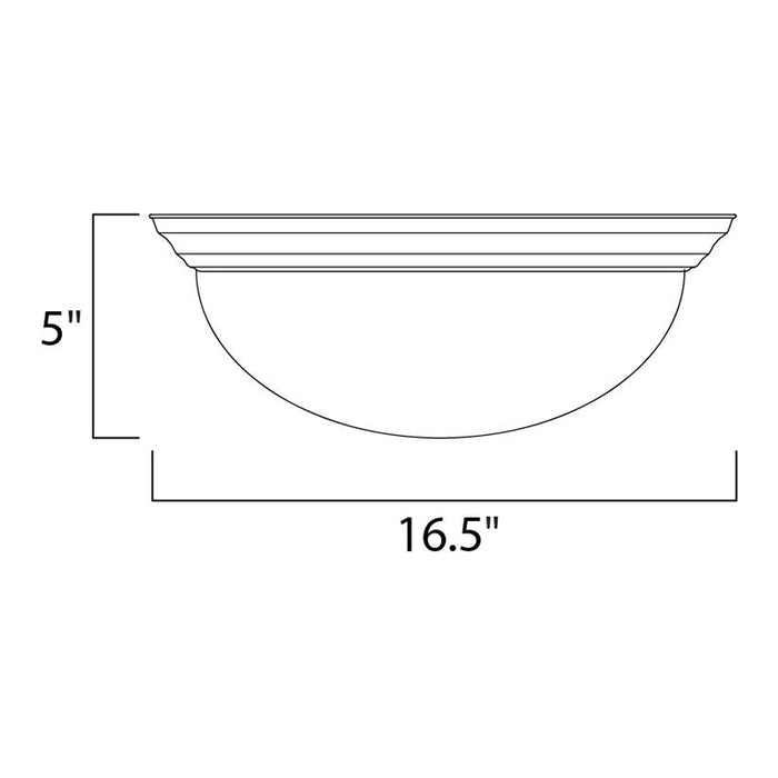 Maxim 5852 Essentials 3-lt 17" Flush Mount