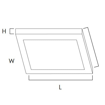 Maxim 58738 Wafer 1-lt 15" SQ LED Surface Mount