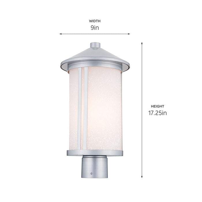 Kichler 59101 Lombard 1-lt 17" Tall Post Lantern