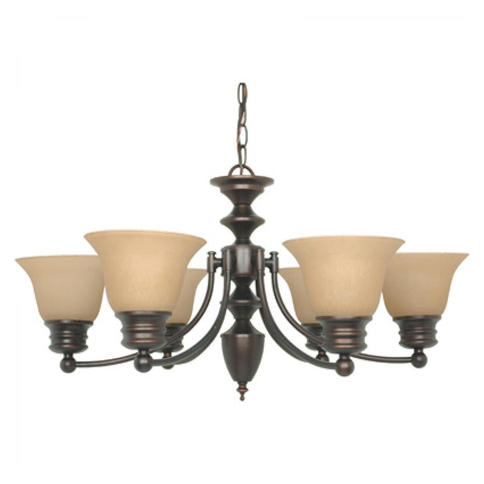 Nuvo 60-1274 Empire 6-lt 26" Chandelier