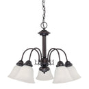 Nuvo Ballerina 5-lt 24" Chandelier, Frosted Glass