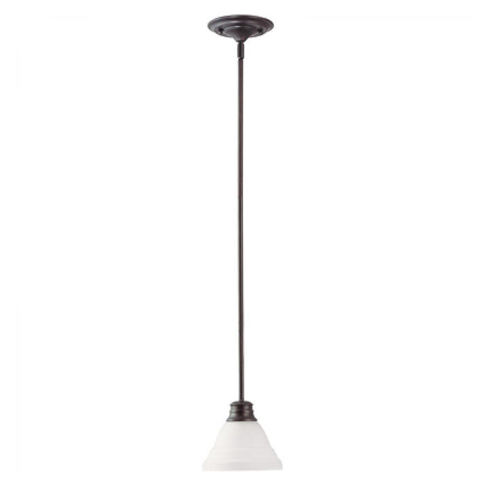 Nuvo Empire 1-lt 7" Mini Pendant, Frosted Glass