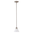 Nuvo Empire 1-lt 7" Mini Pendant, Frosted Glass