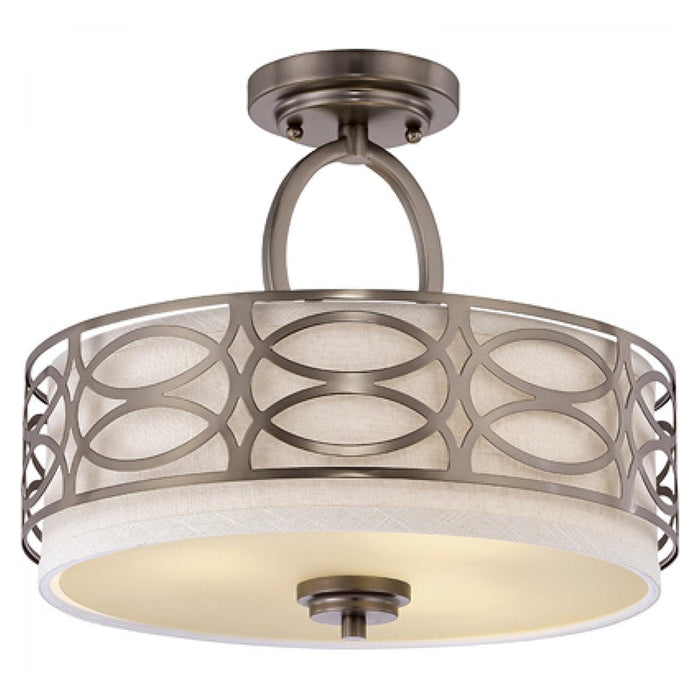 Nuvo Harlow 3-lt 15" Semi Flush