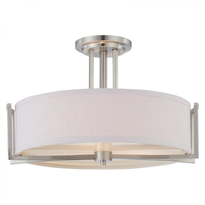 Nuvo 60-4758 Gemini 3-lt 18" Semi Flush