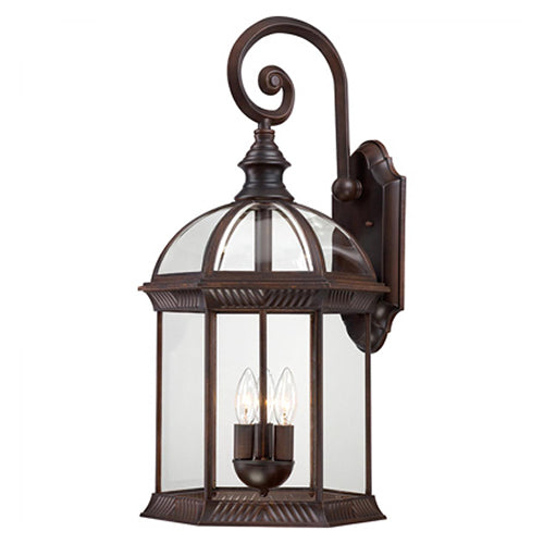 Nuvo Boxwood 3-lt 26" Tall Outdoor Wall Lantern