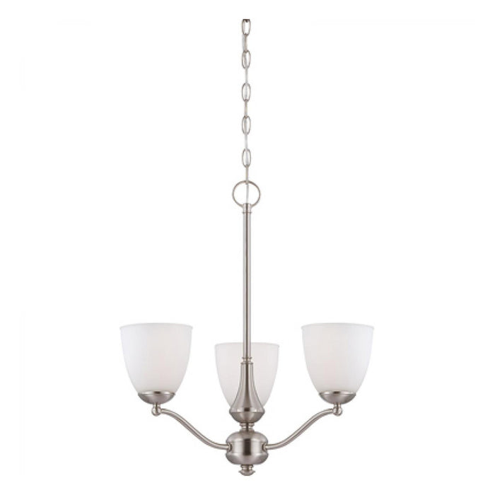 Nuvo 60-5036 Patton 3-lt 21" Arms Up Chandelier