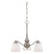 Nuvo 60-5042 Patton 3-lt 21" Arms Down Chandelier