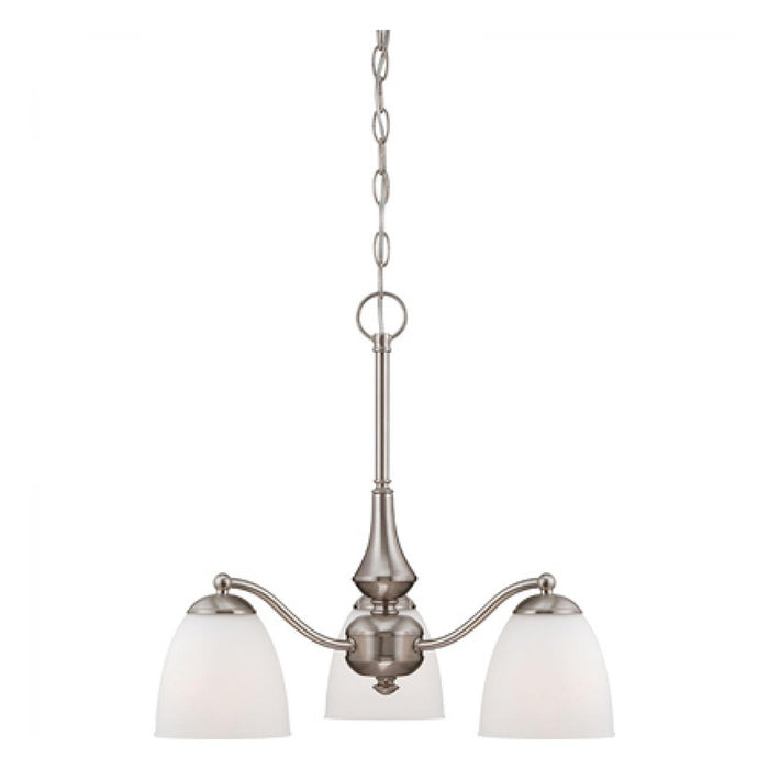 Nuvo 60-5042 Patton 3-lt 21" Arms Down Chandelier
