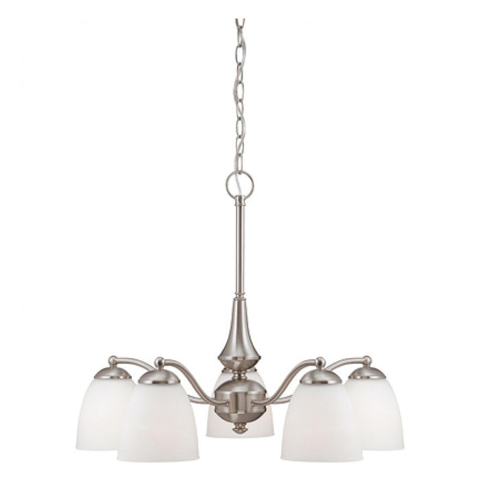 Nuvo Patton 5-lt 25" Arms Down Chandelier
