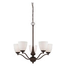 Nuvo Patton 5-lt 25" Arms Up Chandelier
