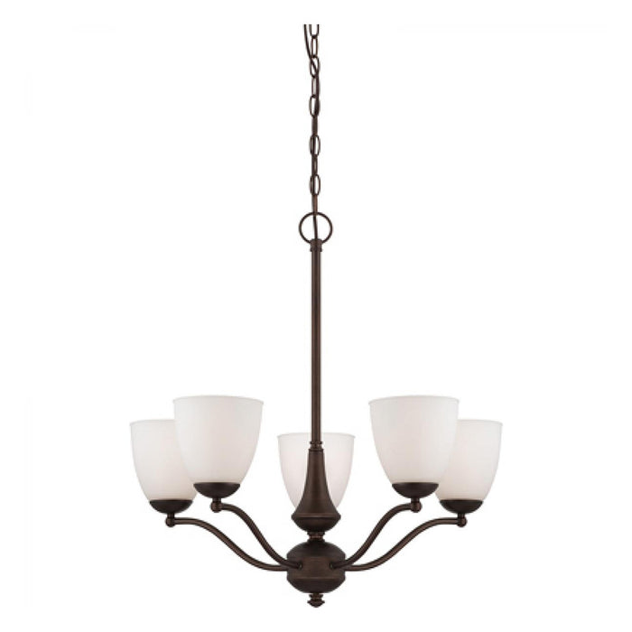 Nuvo Patton 5-lt 25" Arms Up Chandelier