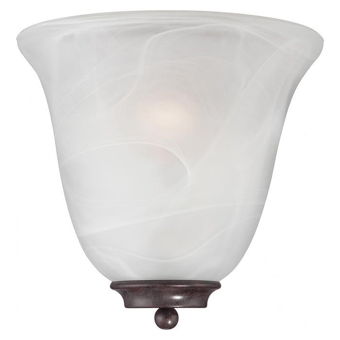 Nuvo Empire 1-lt 10" Wall Sconce, Alabaster Glass