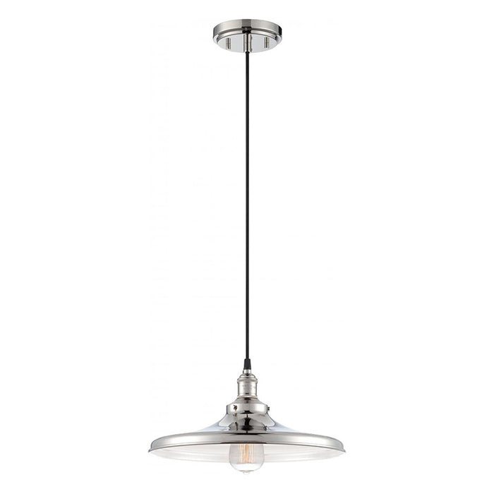 Nuvo Vintage 1-lt 14" Pendant with Metal Shade