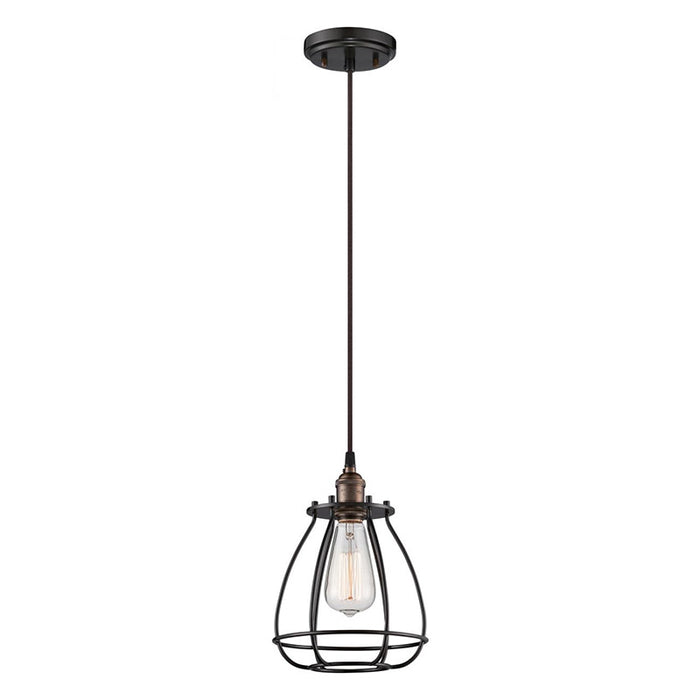 Nuvo Vintage 1-lt 7" Caged Pendant