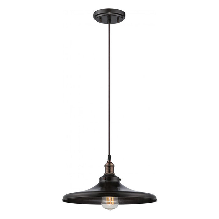 Nuvo Vintage 1-lt 14" Pendant with Metal Shade
