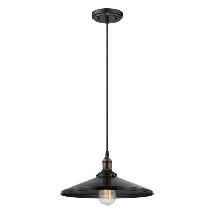 Nuvo Vintage 1-lt 14" Pendant with Metal Shade