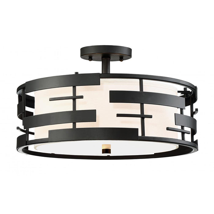 Nuvo 60-6436 Lansing 3-lt 16" Semi Flush