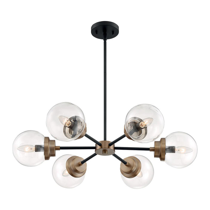 Nuvo Axis 6-lt 30" Chandelier