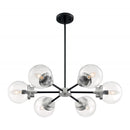 Nuvo Axis 6-lt 30" Chandelier