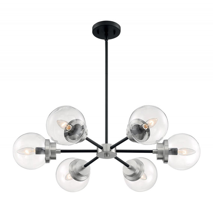 Nuvo Axis 6-lt 30" Chandelier