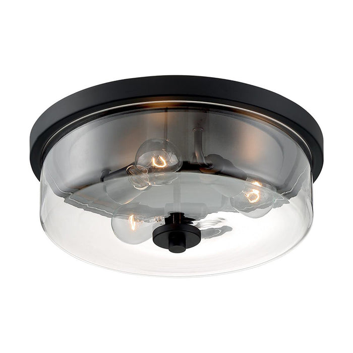 Nuvo Sommerset 3-lt 15" Flush Mount
