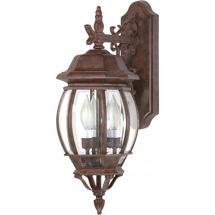 Nuvo Central Park 3-lt 23" Tall Outdoor Wall Lantern
