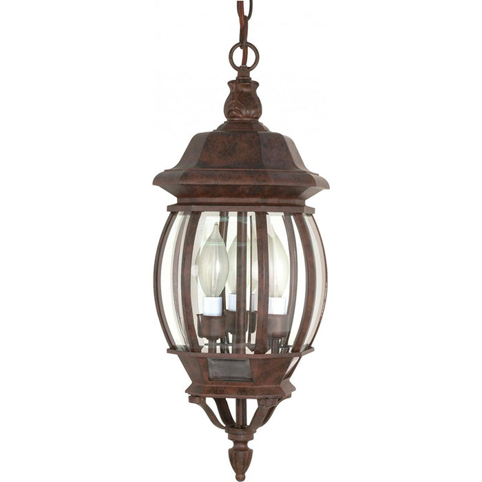 Nuvo Central Park 3-lt 7" Outdoor Hanging Lantern