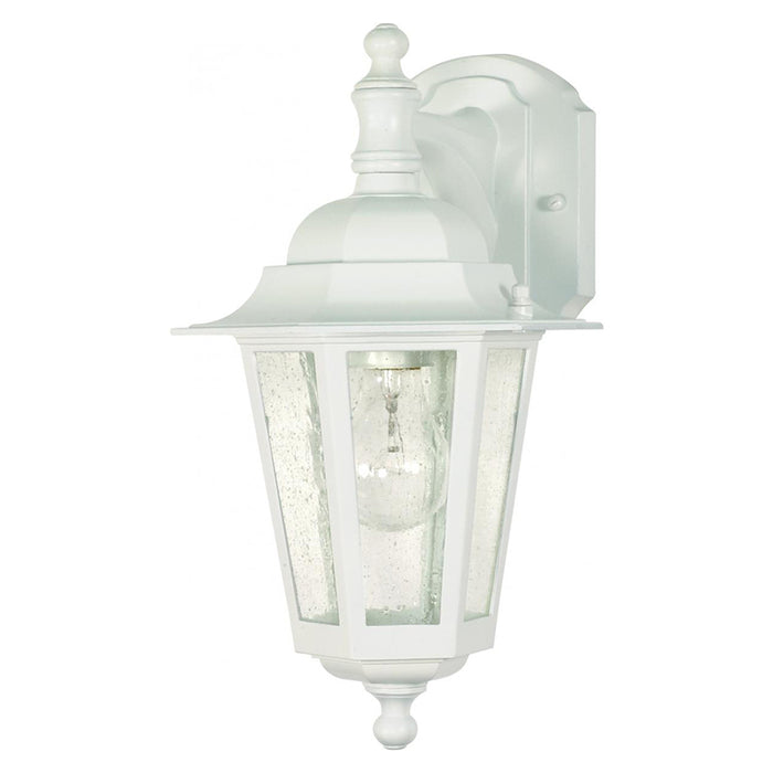 Nuvo Cornerstone 1-lt 13" Tall Outdoor Wall Lantern - Arm Down