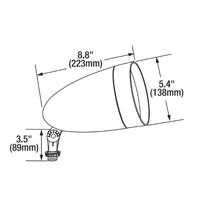 LEDvance 60182 15W 1250 Lumens LED Bullet Floodlight, 5000K Knuckle Mount 120-277V