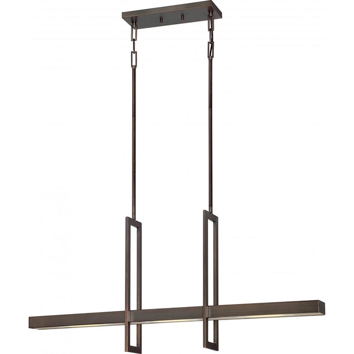 Nuvo Frame 3-lt 36" LED Island Pendant