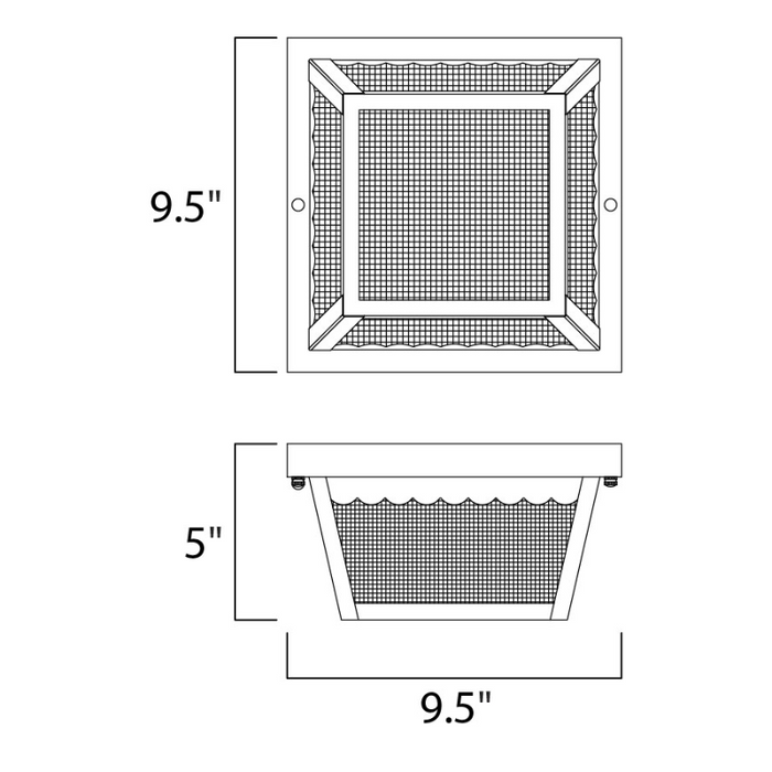 Maxim 6204 Outdoor Essentials - 620x 2-lt 10" Outdoor Flush Mount
