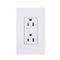 Lutron CARS-15-TR Claro 15-Amp Tamper Resistant Receptacle - White