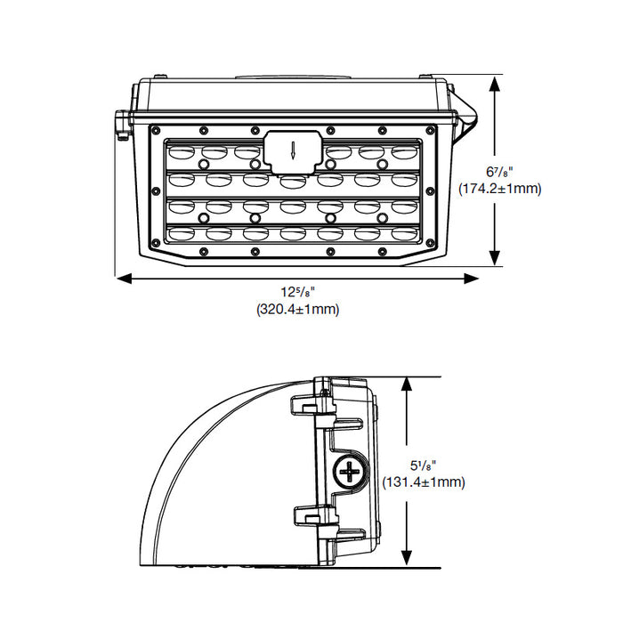 Nuvo 65-671 40W Full Cutoff LED Wall Pack, CCT Selectable