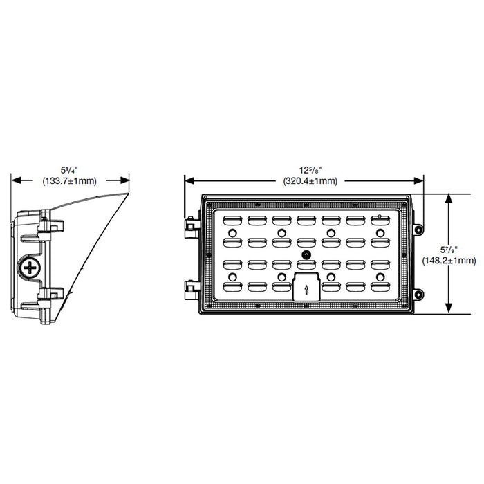 Nuvo 65-674 40W Semi Cutoff LED Wall Pack, CCT Selectable