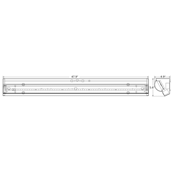 LEDvance 65584 UltraLED 4-ft Ultrasonic Stairwell Fixture, Selectable Wattage & CCT