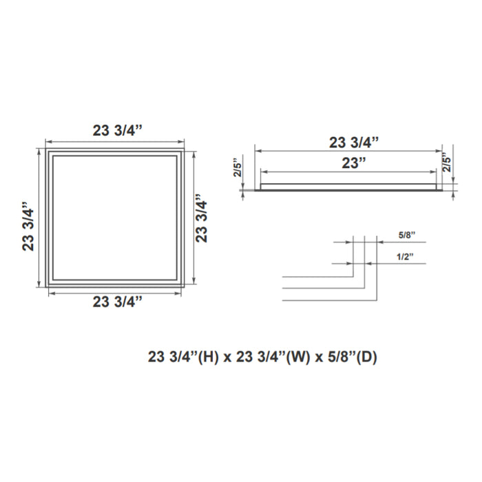 Westgate TGL 2x2 27W/35W/40W LED T-Bar Grid Light, CCT