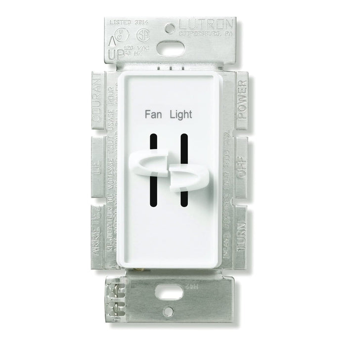 Lutron S2-LF Skylark Single Pole 2.5A Fan Control/ 300W Incandescent Dimmer - Multiple Fans