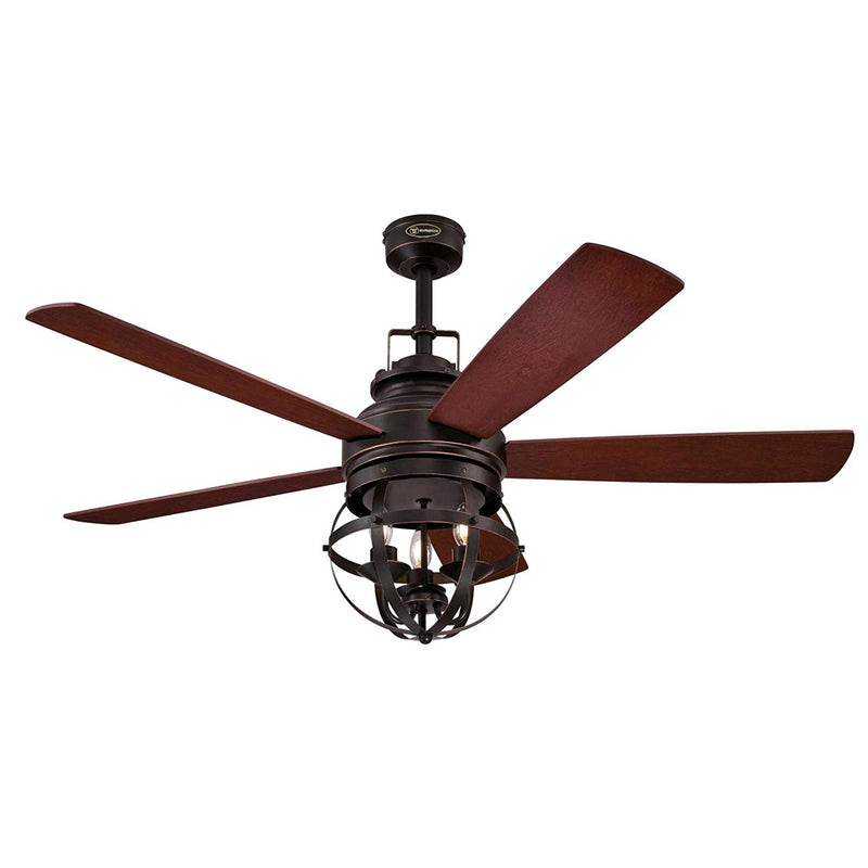 Westinghouse 7217100 Stella Mira 52" Ceiling Fan with Dimmable LED Light Kit