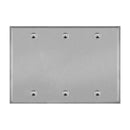 Enerlites 7703 3 Gang Blank Cover Metal Wall Plates, 10-Pack