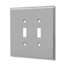 Enerlites 7712O 2-Gang Over Size Toggle Switch Metal Wall Plates, 10-Pack